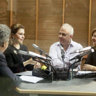 ماجدة الرومي تفتتح استوديو رقم 5 باسم والدها في "إذاعة لبنان" 