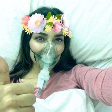 بعد احتفالها بعيد ميلادها نادين نسيب نجيم في المستشفى!