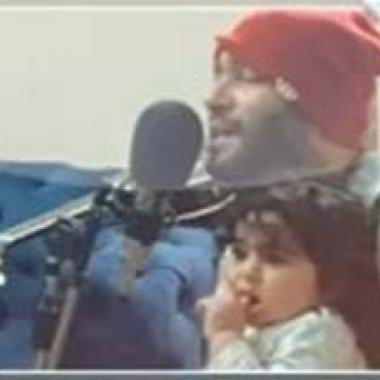 بالفيديو:زياد برجي يغني "حبيبي وينو" مع طفلته نور