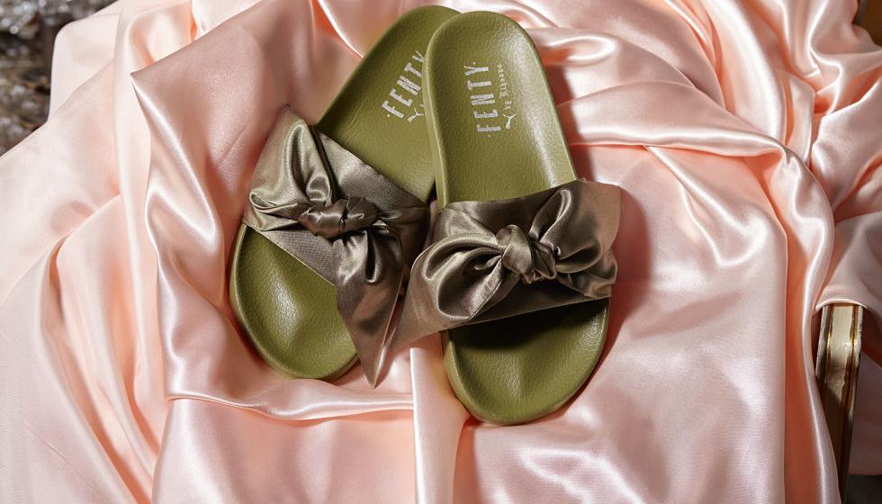 مجموعة أحذية ريهانا الجديدة بين الزهر والكاكي