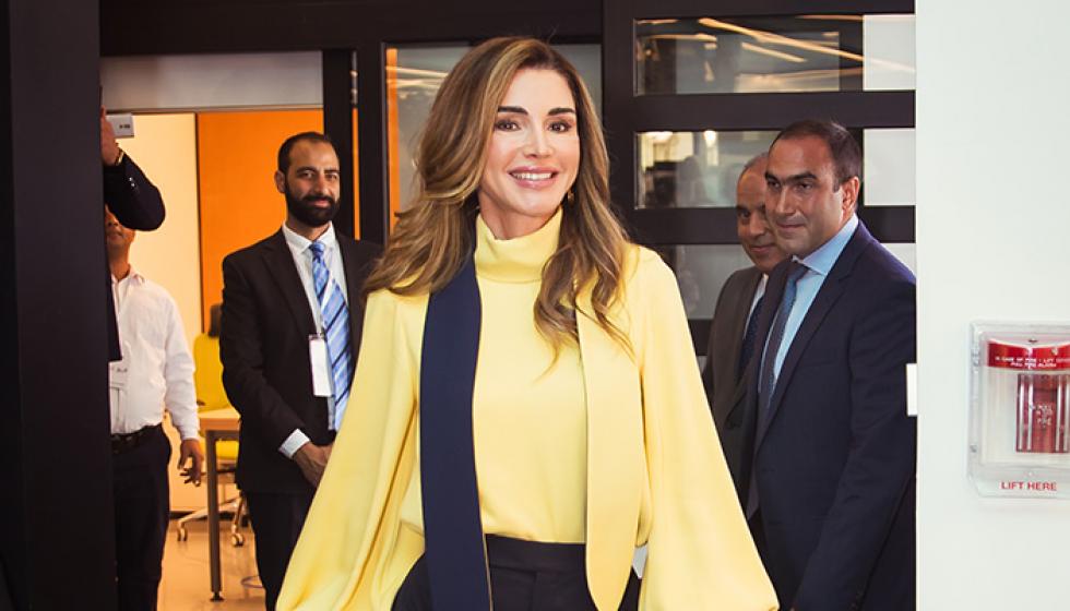 الملكة رانيا العبدالله تُطلق منصة "إدراك" للتعلُّم المدرسي
