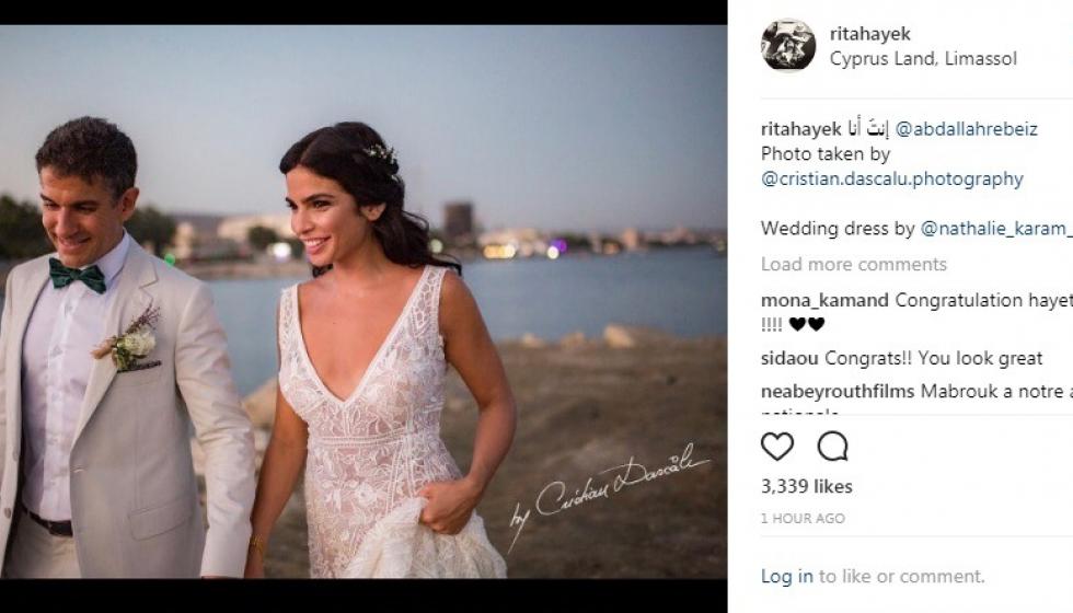 بعد أن تألقت في مهرجان البندقية السينمائي ريتا حايك عروس في قبرص
