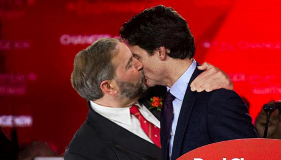 رئيس وزراء كندا يقبّل خصمه في فمه تضامناً مع المثليين؟!